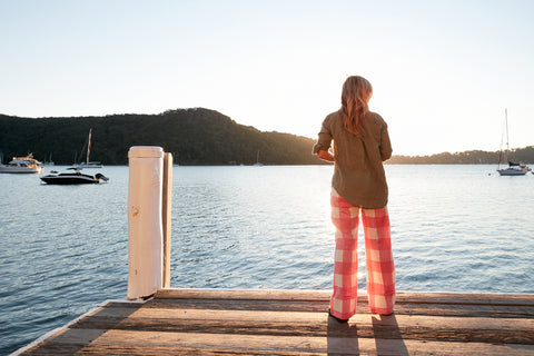 Little Tienda Deb Bibby overlooking Pittwater