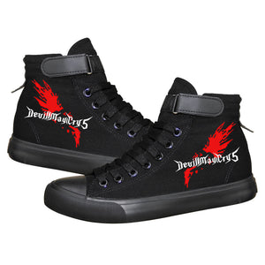 Game Devil May Cry 5 Dmc Dante Nero High Top Sneaker Cosplay Shoes For Amcoser - dante devil may cry anime roblox