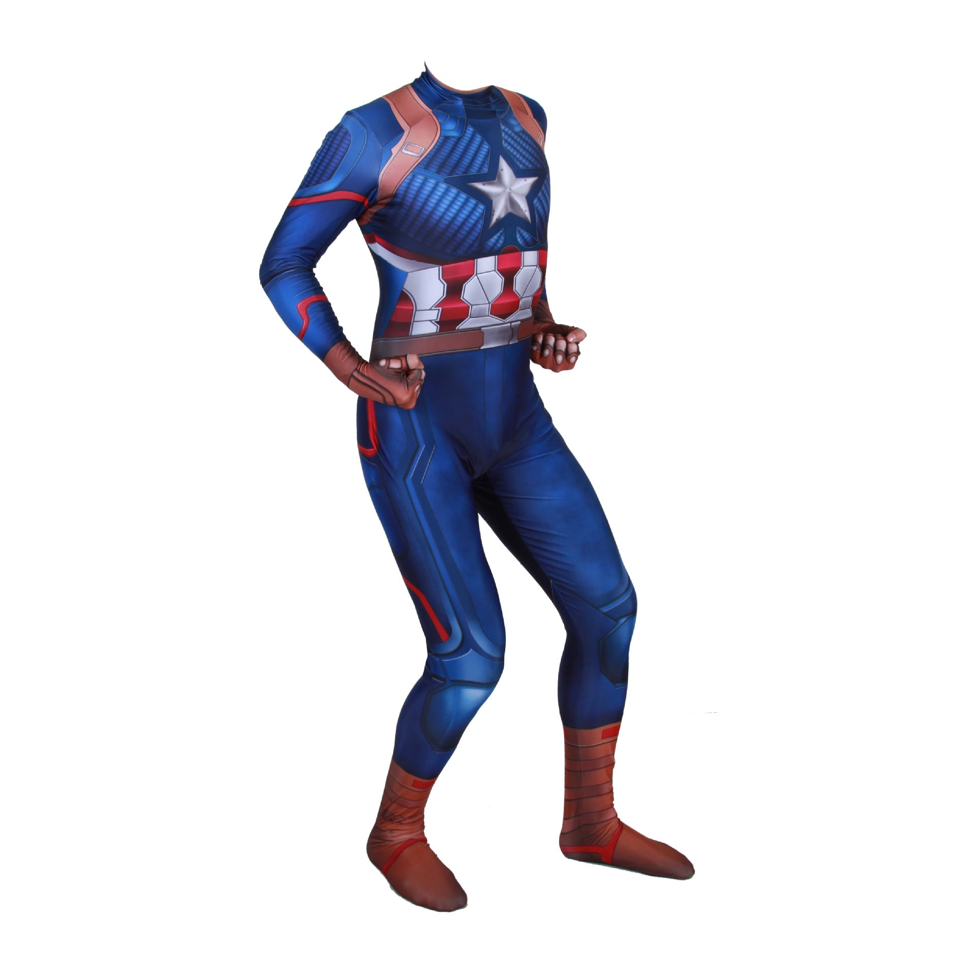 Avengers Endgame Captain America Cosplay Costume Superhero