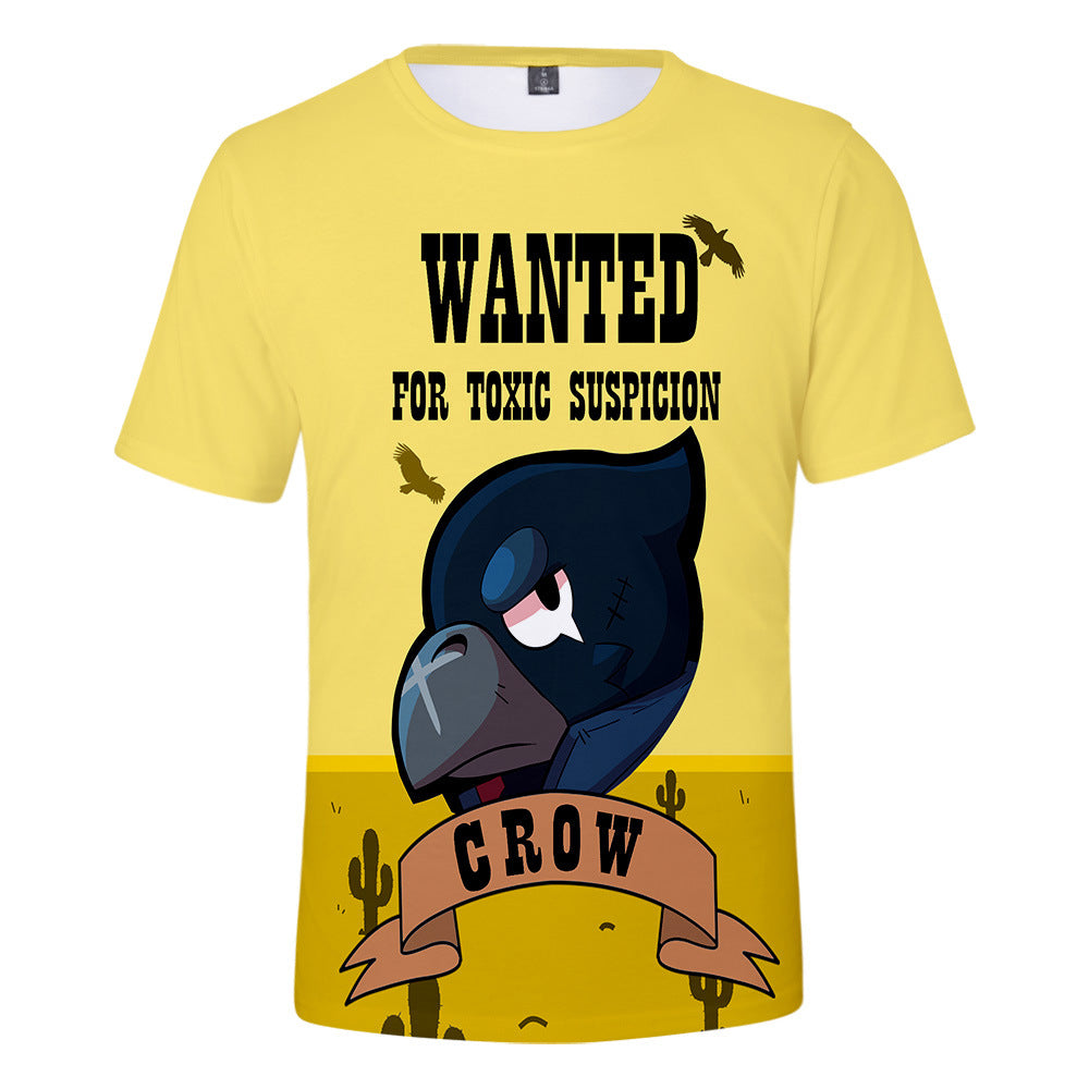 Game Brawl Stars Crow 3d Printed T Shirts Spring Tops Summer Tees For Amcoser - brawl stars kids 3d t shirt roblox shirt