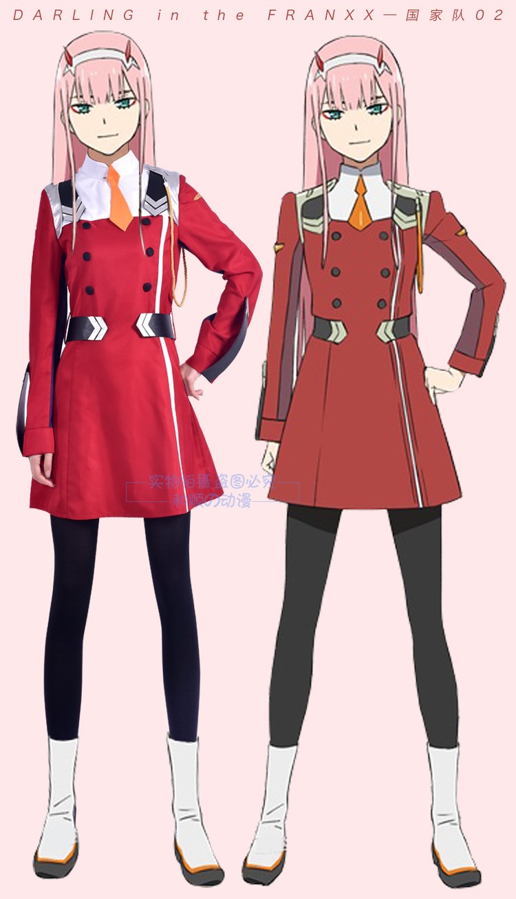 Darling In The Franxx Zero Two 02 School Uniform Cosplay Costume Amcoser - darling in the franxx zero two roblox