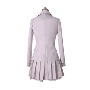 Pubg Cosplay Costume Playerunknowns Battlegrounds White Suit School Uniform Halloween Party White Skirt For Adult Woman - anime school uniform skirt roblox