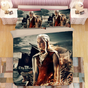 Game Of Thrones Daenerys Targaryen Bedding Set Duvet Cover Set Bedroom Set Bedlinen 3d Printing