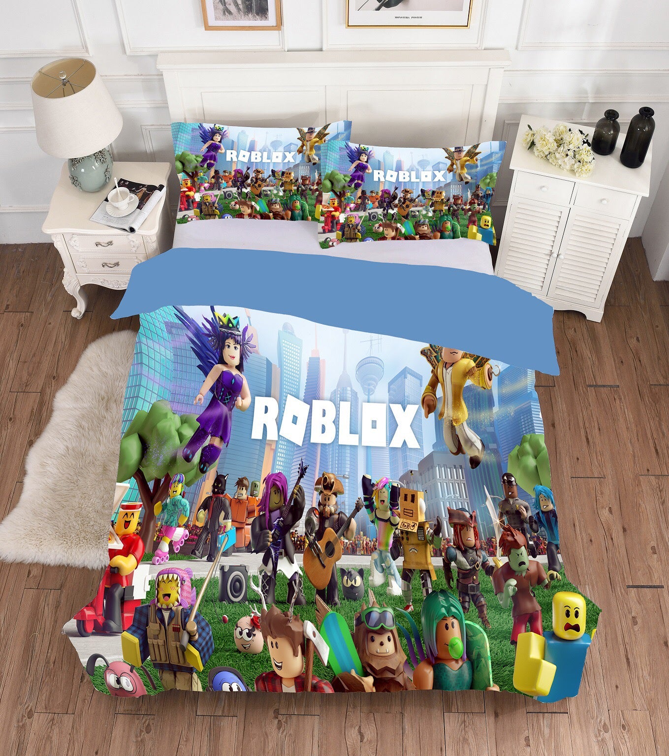 Game Roblox Team Bedding Set Duvet Cover Set Bedroom Set Bedlinen 3d Bag For Kids - 