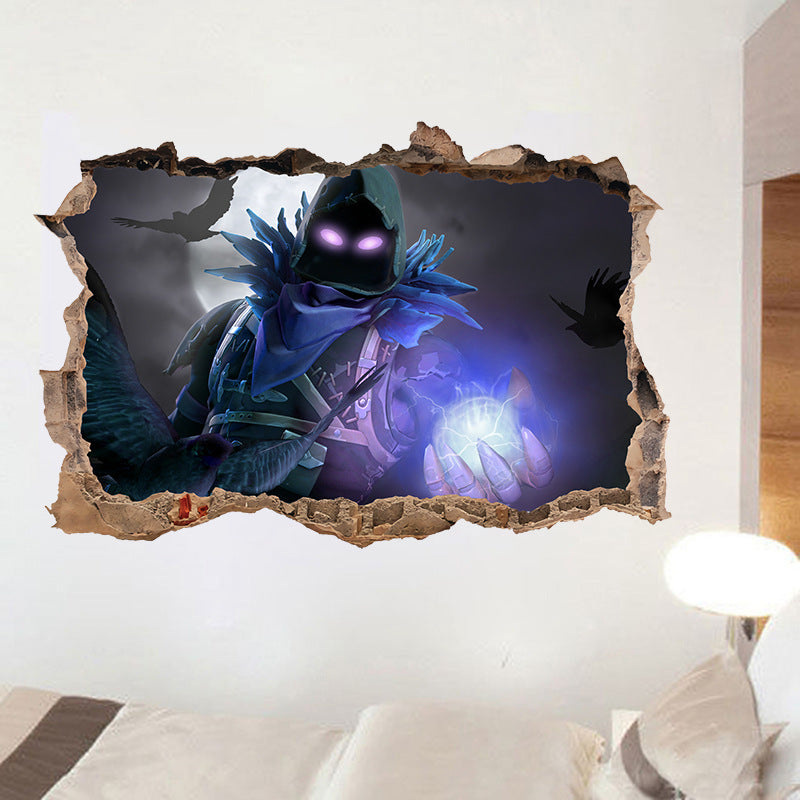 Fortnite Raven 3 Wall Decor Peel Stick Poster Decals Amcoser - roblox fortnite decals