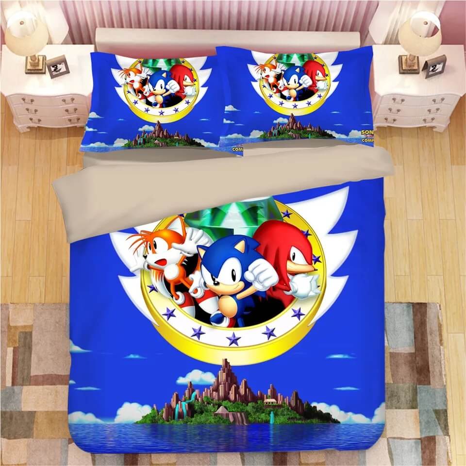 Sonic Generations 3 Bedding Set Duvet Cover Set Bedroom Set Bed