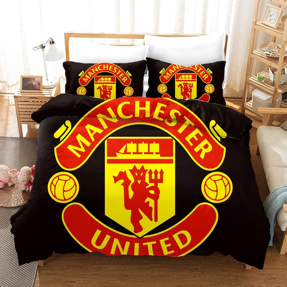 Bedding Manchester United Fc Duvet Cover Football Bed Set Single