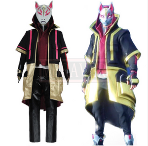 fortnite battle royale season 5 drift skins black fox cosplay costume custom made - drift fortnite png