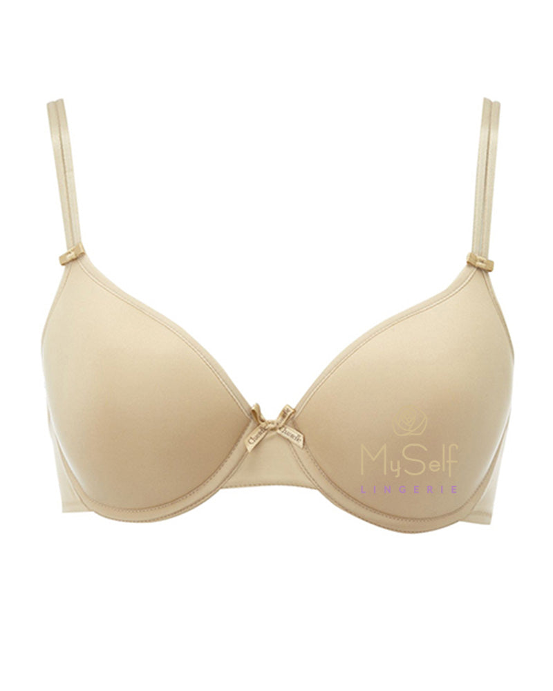 Chantelle 1381 Ivory Pont Neuf Underwire 3 Part Cup Unlined Bra