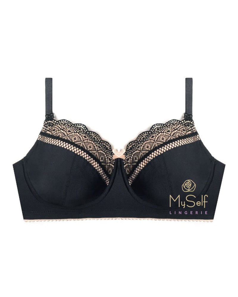 Hotmilk Temptation Full Cup Nursing Bra Jet Black