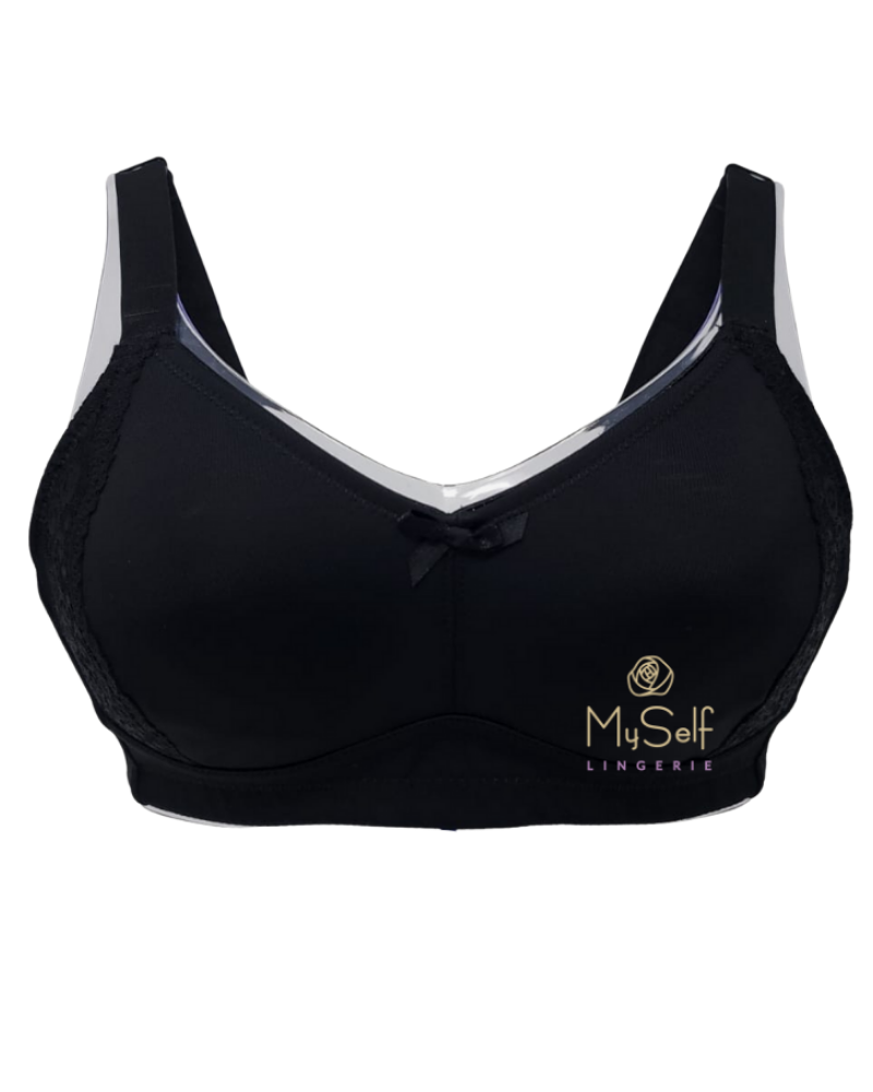 Seamless Front-Closure Bra 'Talia Black' by Dominique