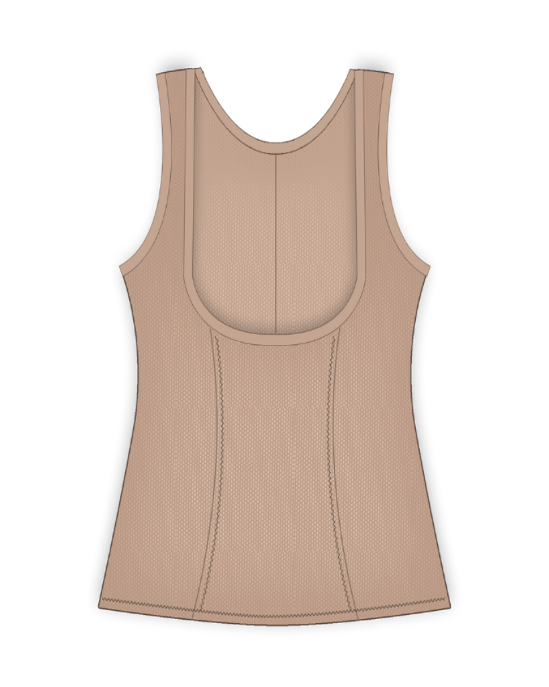 Squeem Firm Compression Miracle Vest Shapewear - Beige