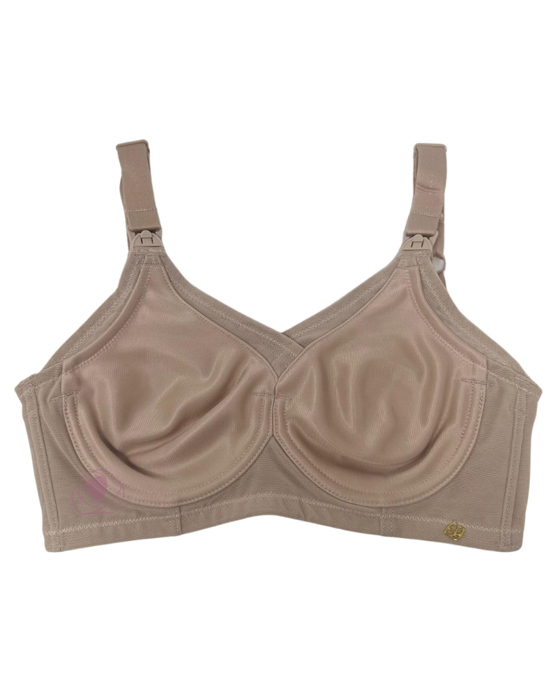 Womens Smoothing Underwired Moulded Nursing Bra, 38H, Nude 