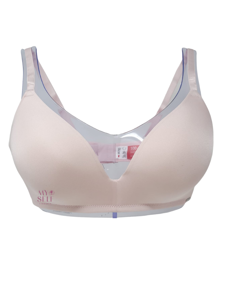 LUCY BREEZE LACE FRONT CLOSE LIGHT PADDED BRA - Grey Blush - 38C - NEW