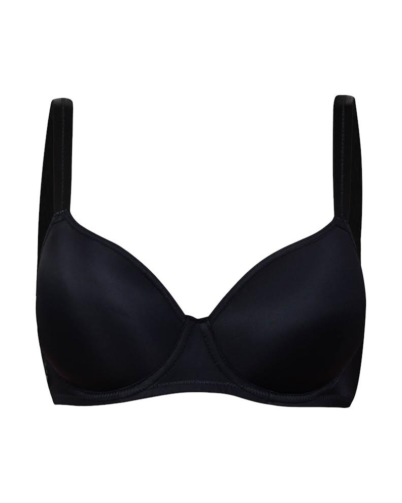  Womens Perfect T-Shirt Bra, Body Shine Full Coverage,  Lightly Lined Cups Up To DD, Underwire-Black Jacquard, 34DD