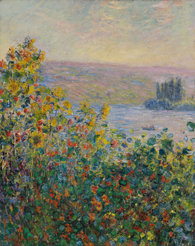 Claude Monet, Flower Beds at Vétheuil, 1881 (Detail)