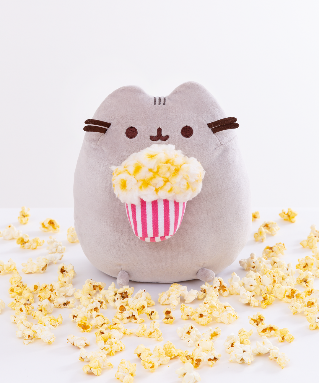 pusheen with popcorn