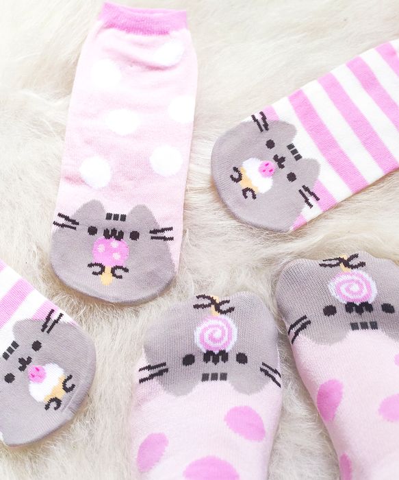 Pusheen Sweets 3-Pack Ankle Socks – Hey Chickadee