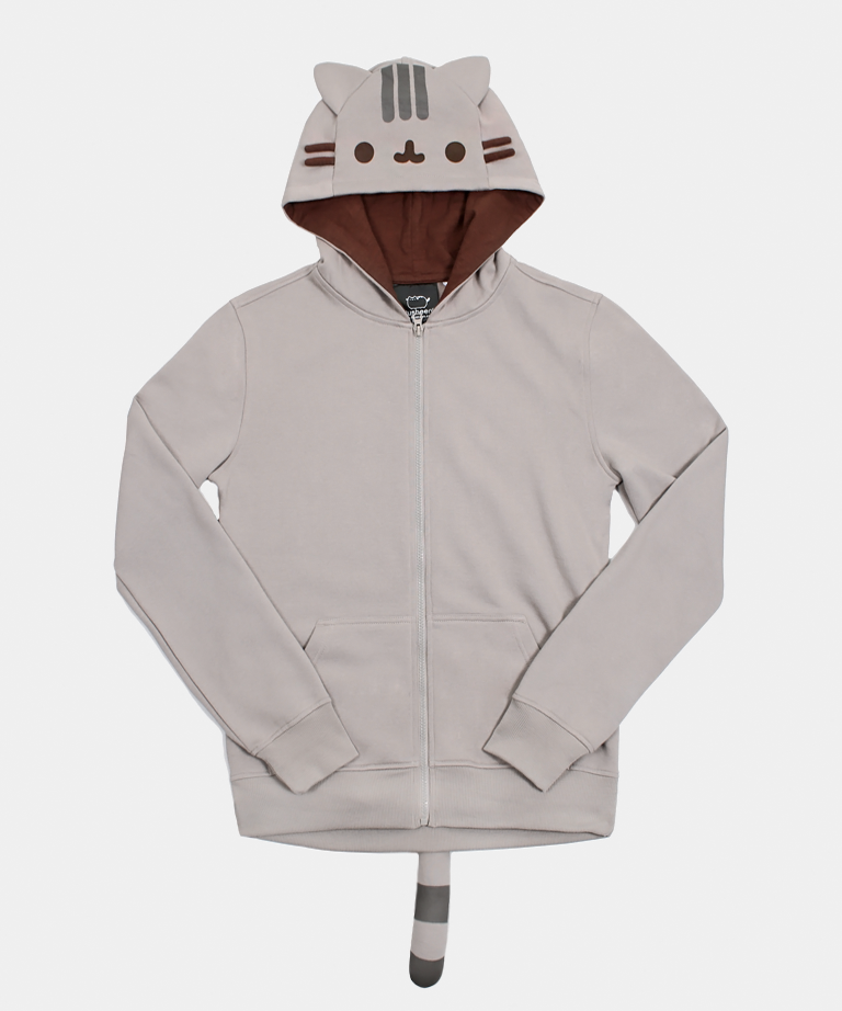 pusheen hoodie with cat ears