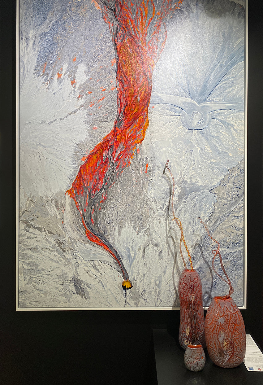 Glass artist, Gerry Reilly and photographer, Christian Fletcher collaborated on a photograph and glass interpretation.