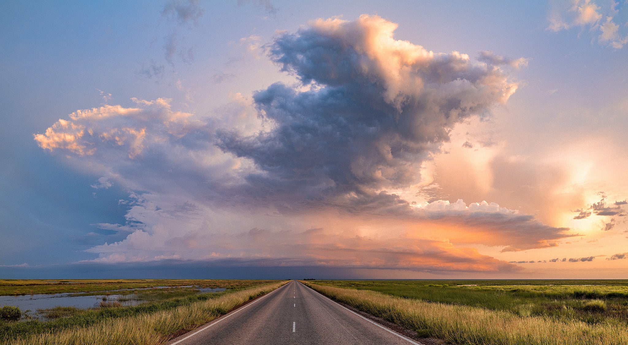 Photograph of a storm cell over the Kimberley region of Western Australia