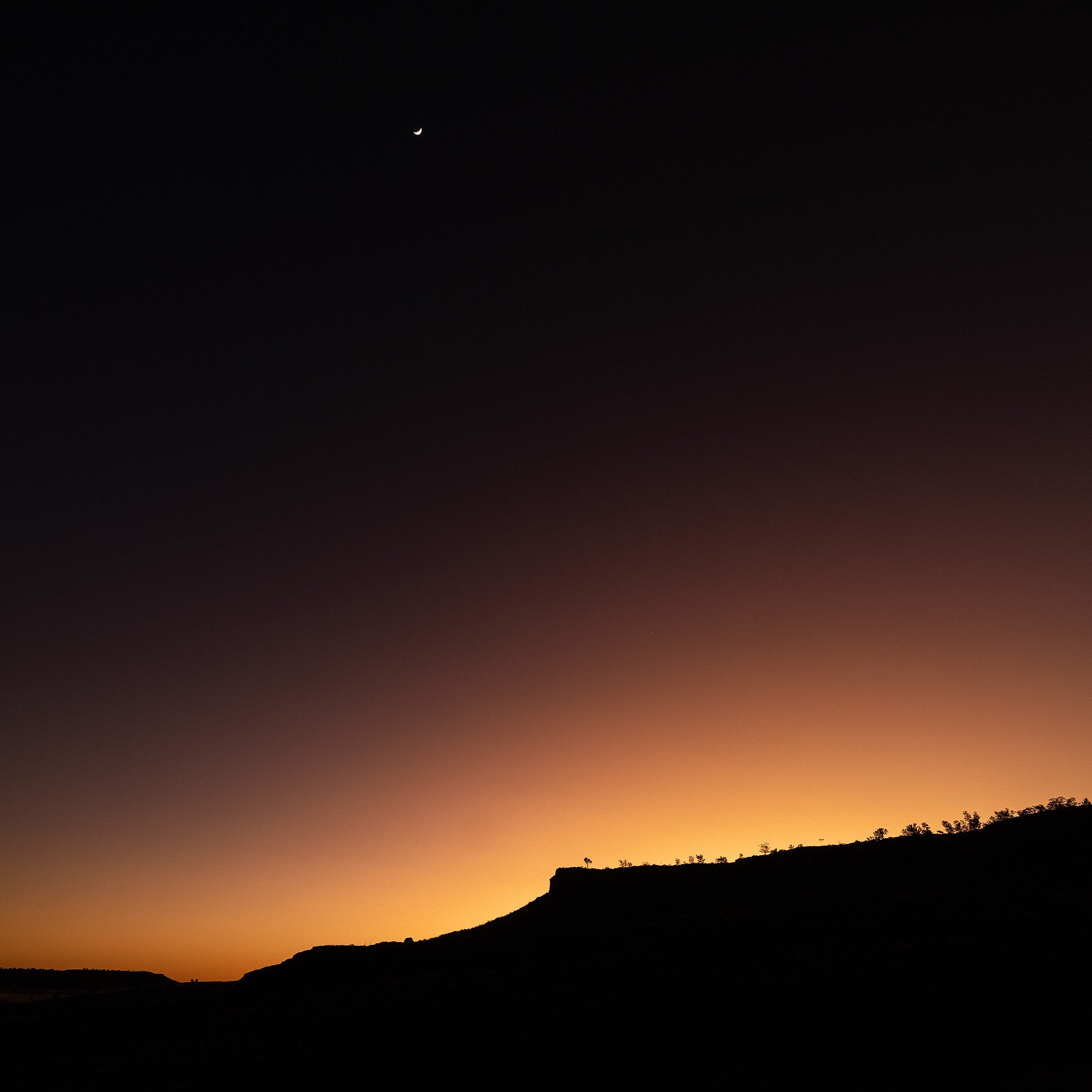 sunrise silhouette over Carawine Gorge