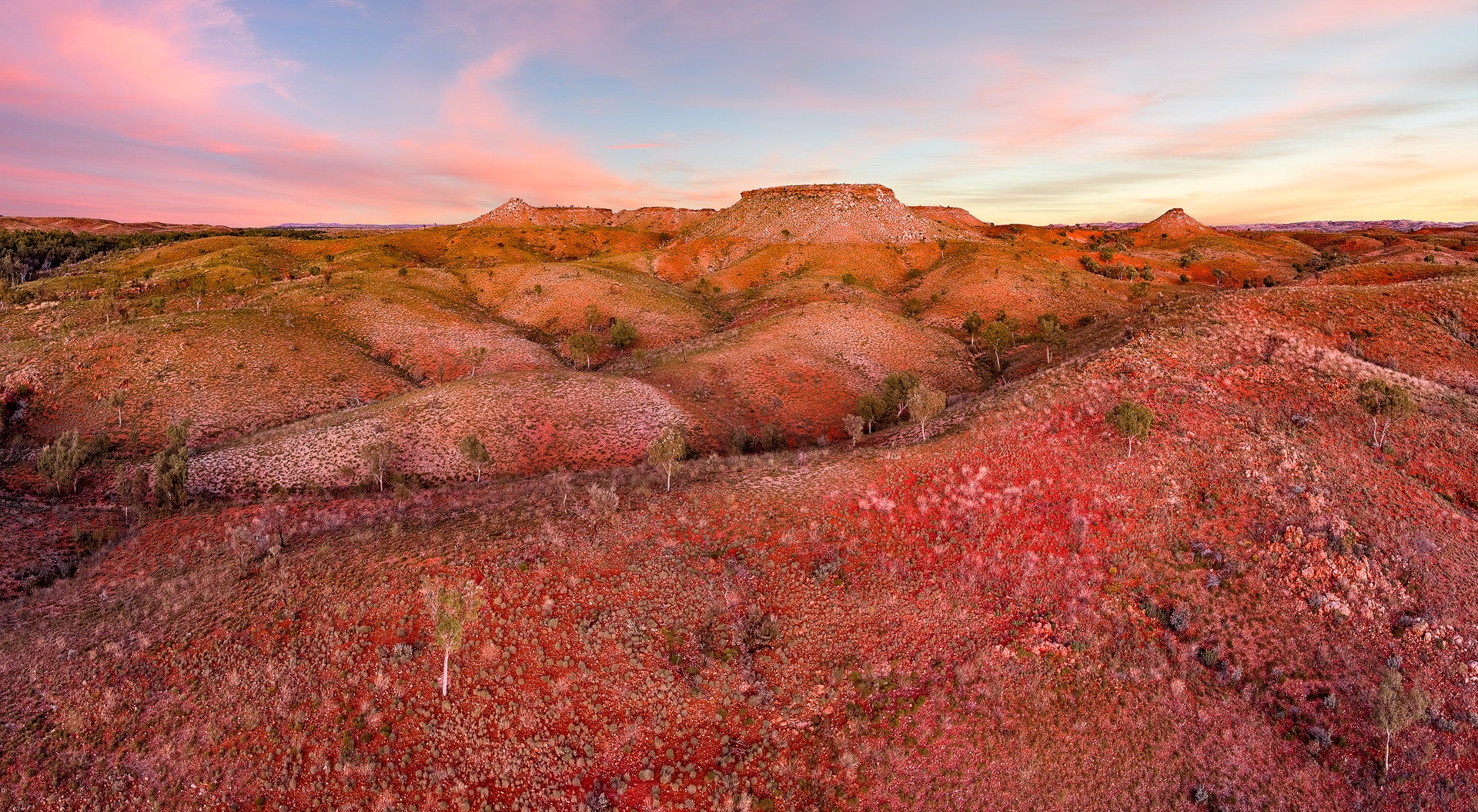 Landscape photograph taken near running waters in the pilbara region of western australia