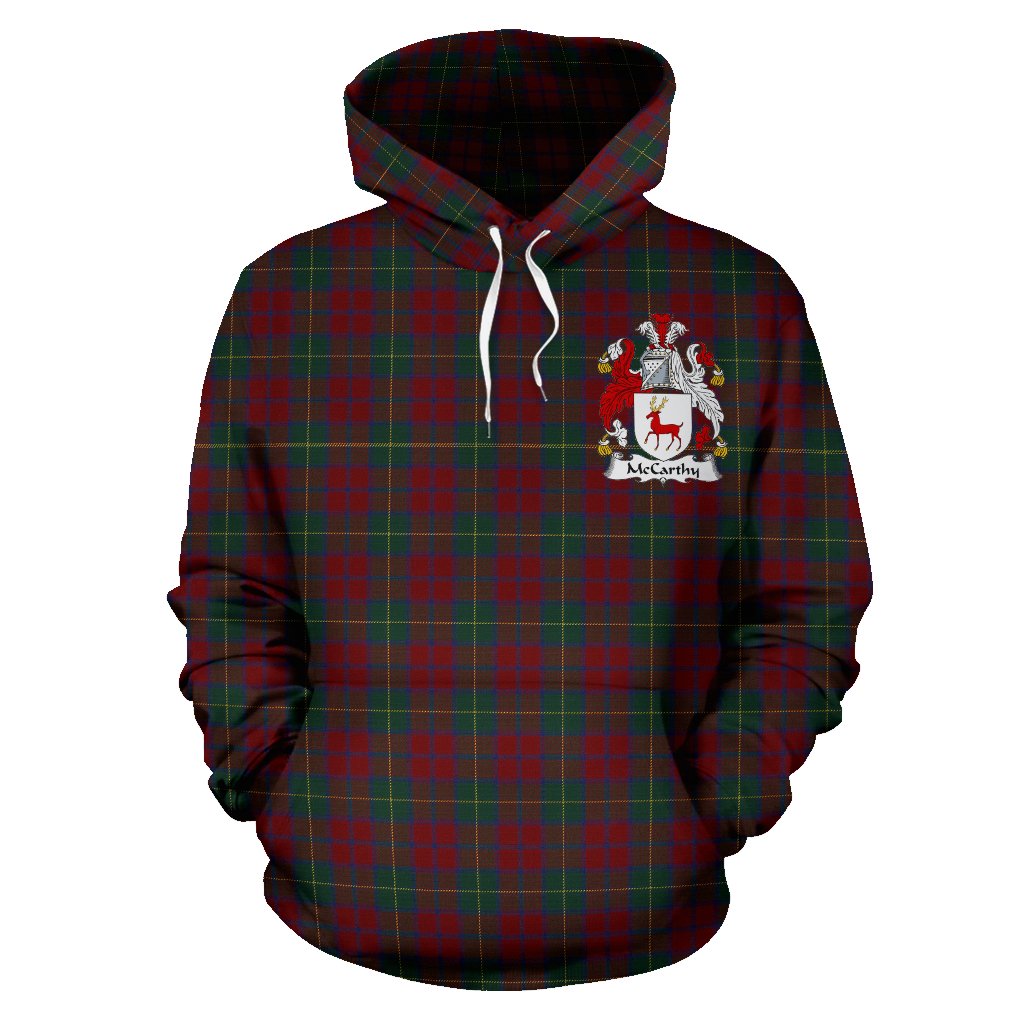 ScottishShop Mccarthy Tartan Clan Badge Hoodie - Scottish Shop