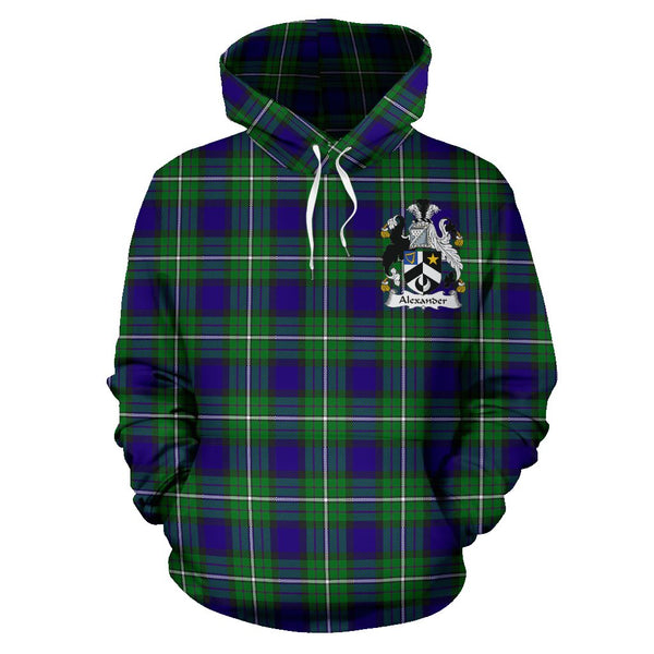 Alexander Tartan Clan Badge Hoodie HJ4 – Scottish Shop