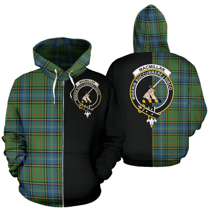 ScottishShop Custom Hoodie - Clan MacMillan Hunting Ancient Tartan Zip ...
