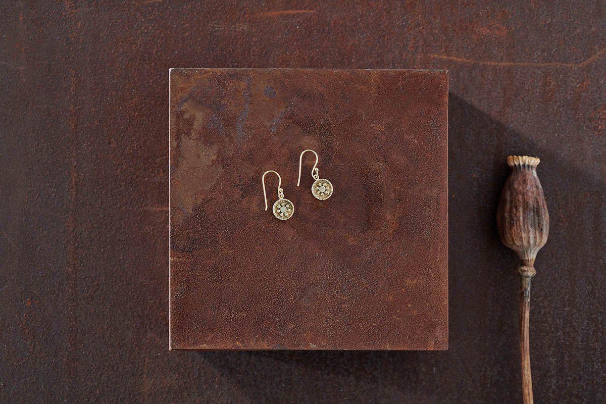 Nkuku Jaki Earrings | Gift Jewellery & Accessories | Gold | Drop 2.5 cm