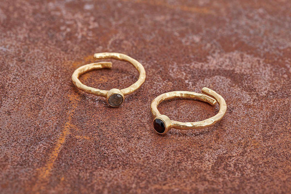 Nkuku Kira Ring | Gift Jewellery & Accessories | Gold | Adjustable 2 cm (Diameter)