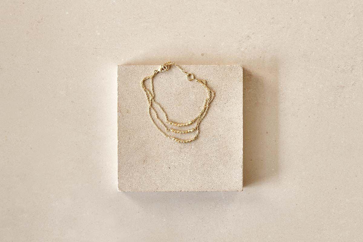 Nkuku Mura Bracelet | Gift Jewellery & Accessories | Gold | 23 x 0.2 cm