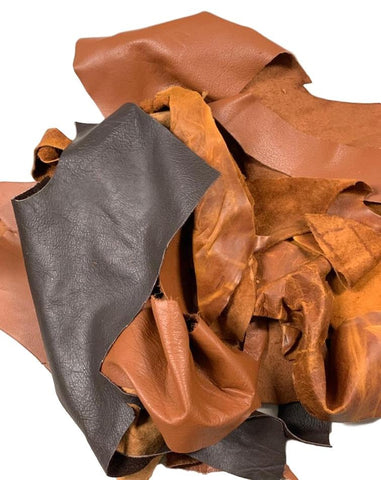 Leather Remnants - Multiple colors large pieces