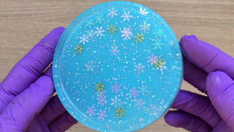 Winter Snow Resin Coaster