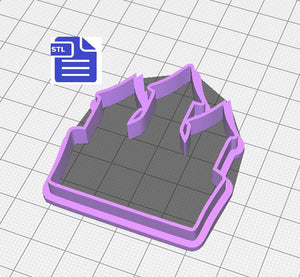 Castle Cookie Cutter STL File - for 3D printing - FILE ONLY - Digital Download