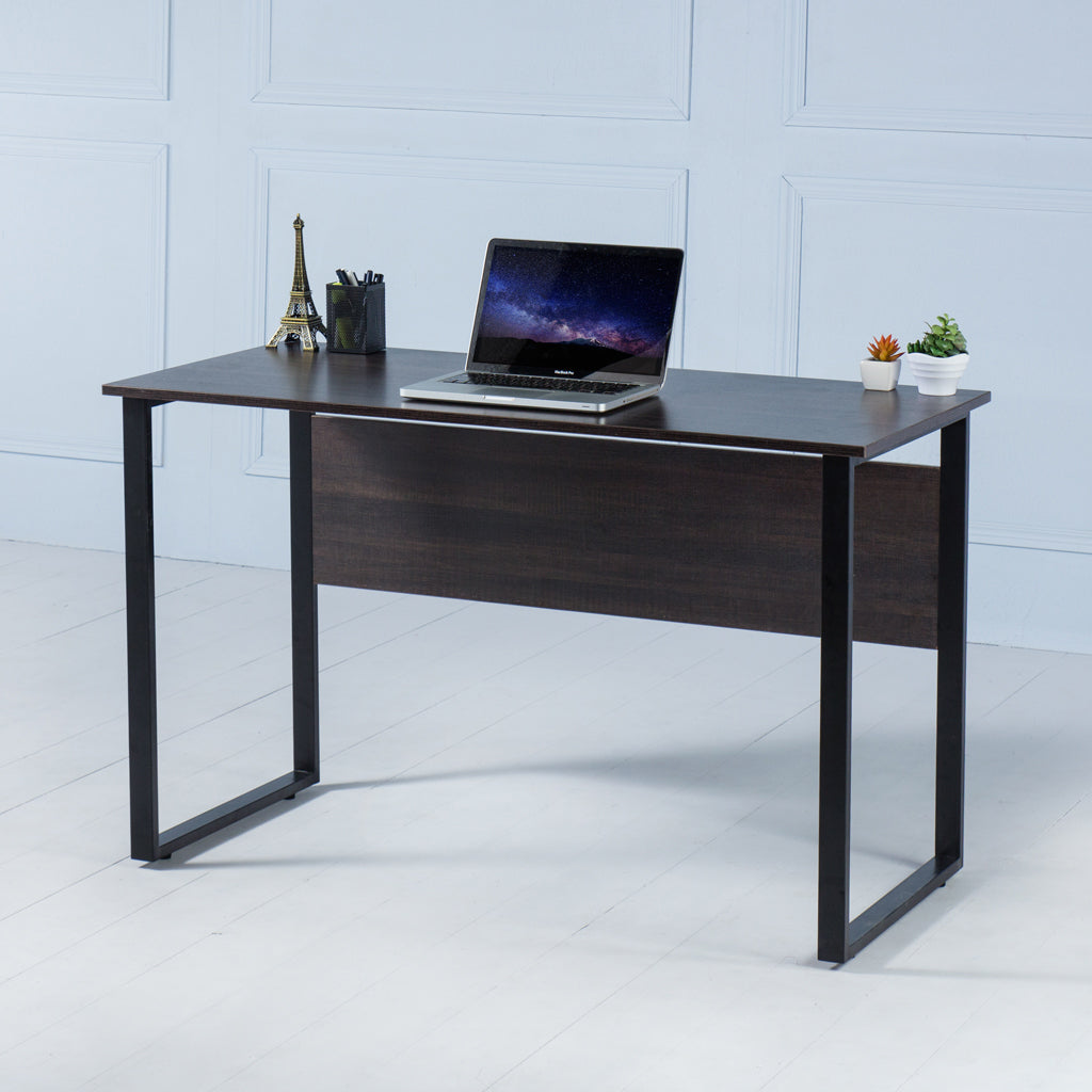 Work It Office Desk In Dark Brown Hex