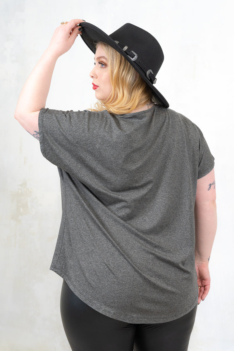 Gimme Danger Grey Slouch Tee