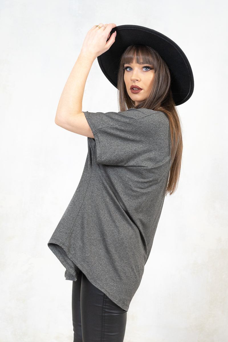 Gimme Danger Grey Slouch Tee