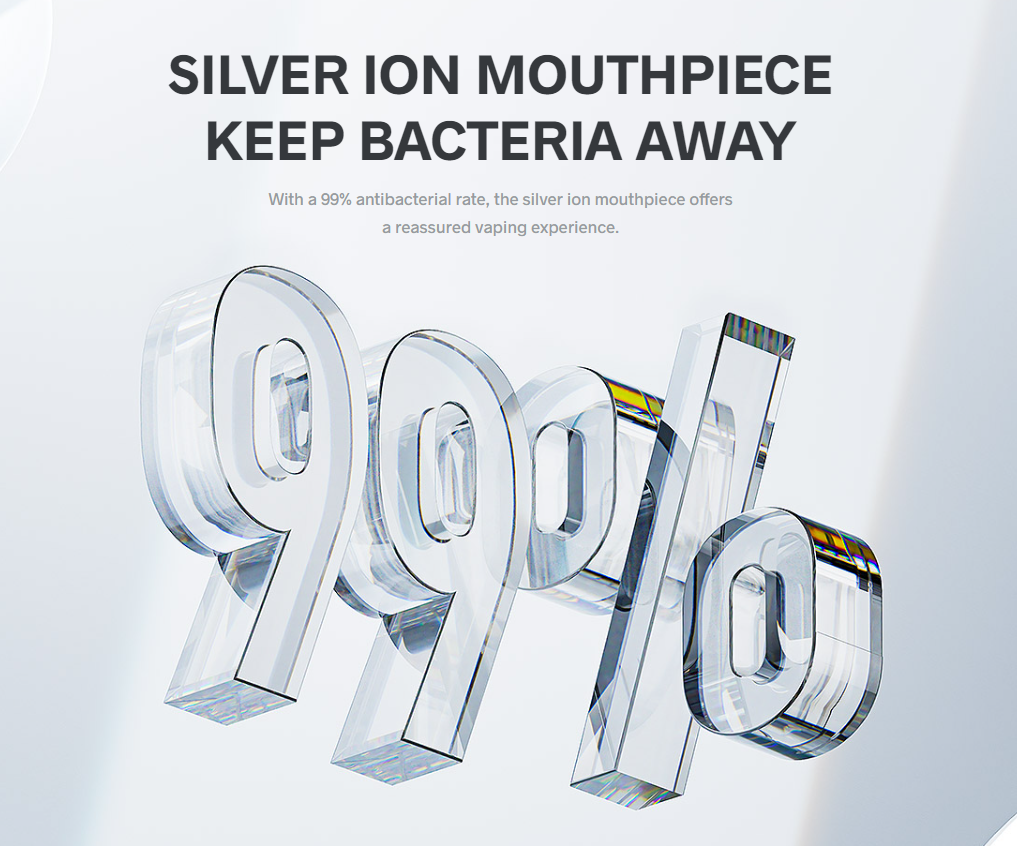 VooPoo-Vinci-SE-Vape-Kit-silver-ion-mouthpiece