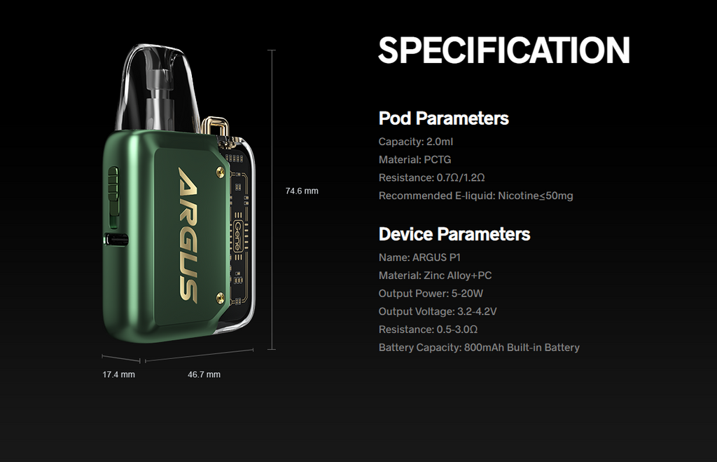 VOOPOO-Argus-P1-Pod-Kit