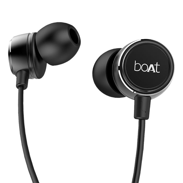 BassHeads 172 | Wired Earphone with Integrated Music Control, 10mm Dynamic Driver, Braided Cable, Premium Metallic Finish - boAt Lifestyle