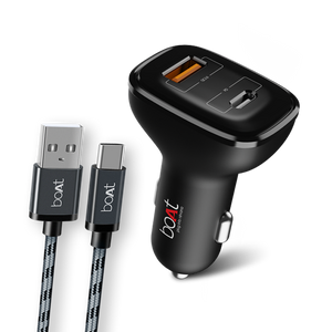 Buy Dual QC-PD Port Rapid Car Charger with Micro USB cable