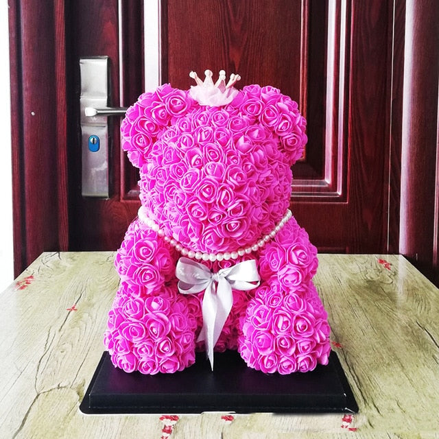 big rose teddy bear