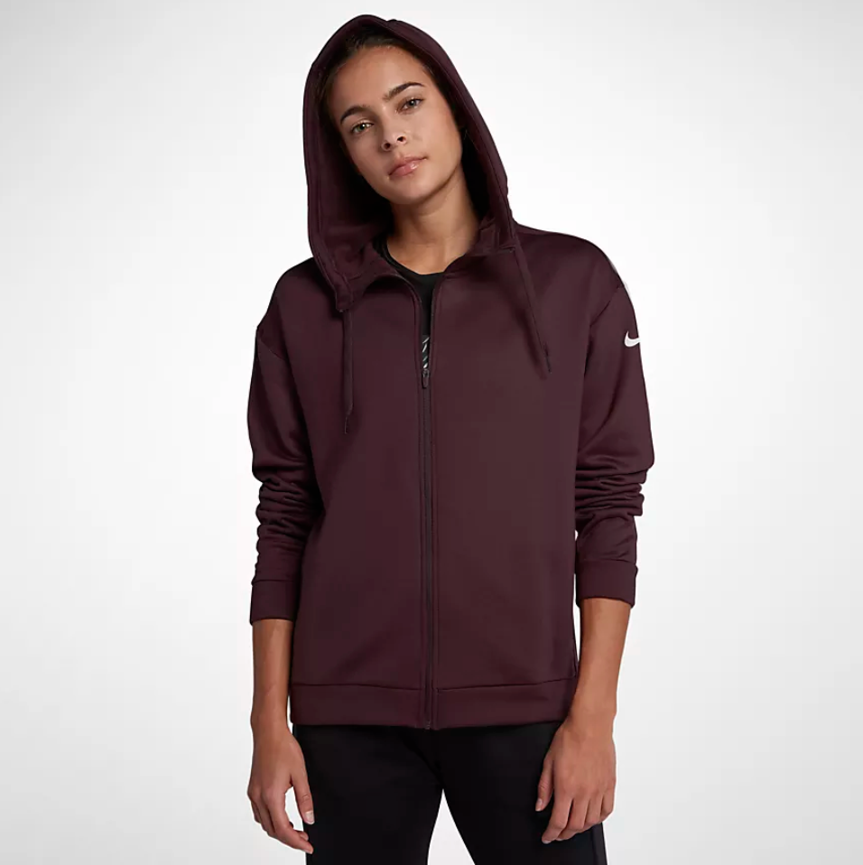 nike dri fit full zip hoody ladies