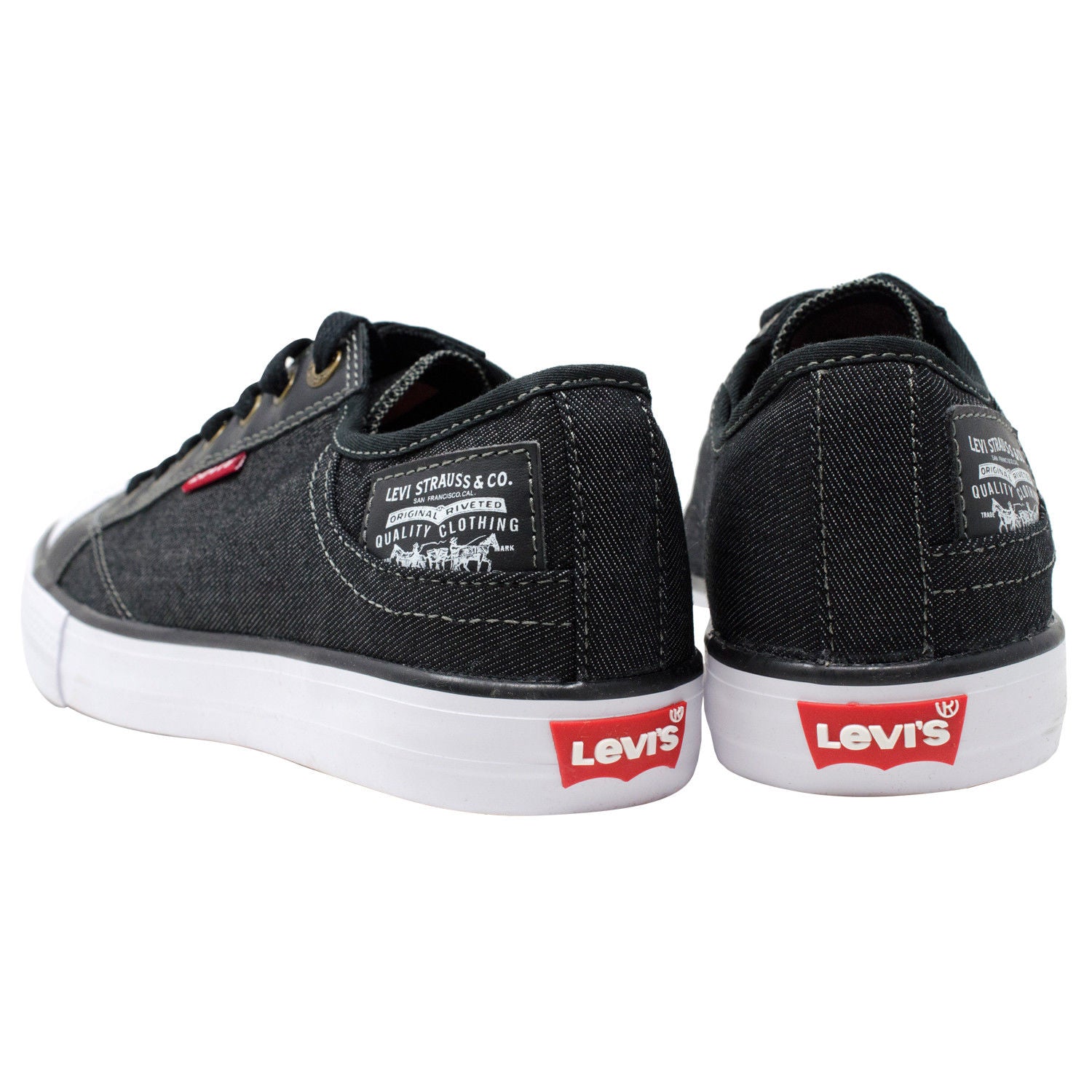 black levi's canvas shoes