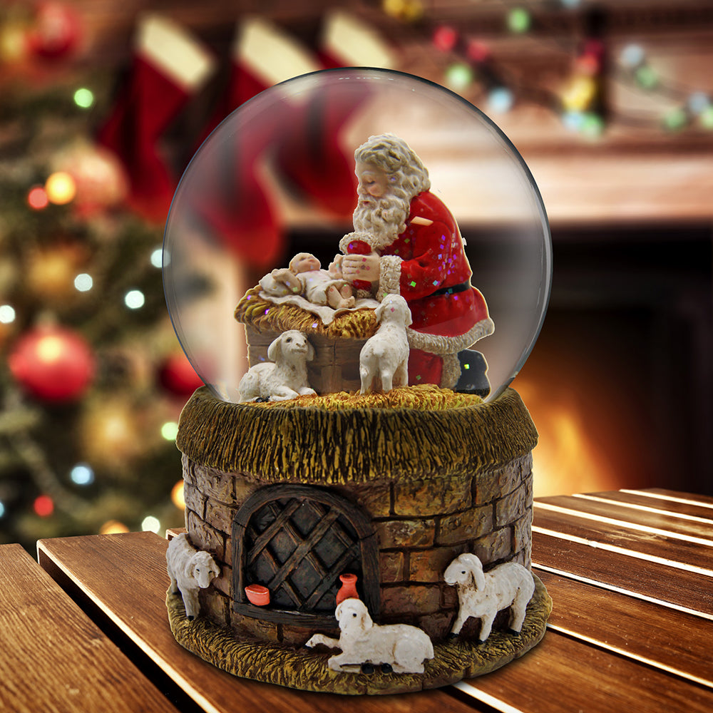 Santa Musical Domed WG - San Francisco Music Box Company