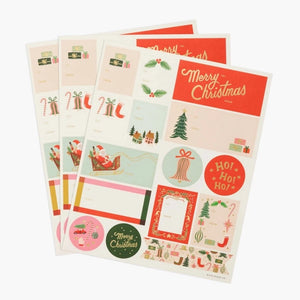 Deck the Halls Gift Stickers (Pack of 3) - Hitchcock Paper Co.