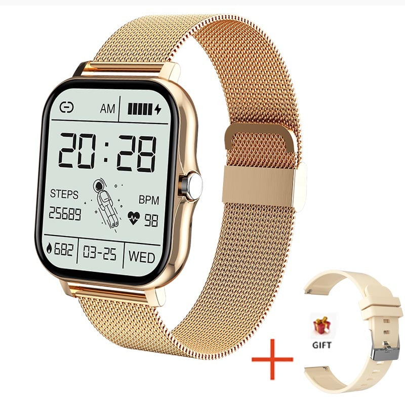 LIGE New Women Smart watch Men 1.69" Color Screen Full touch Fitness Tracker Bluetooth Call Smart Clock Ladies Smart Watch Women