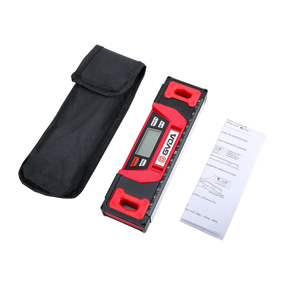 GVDA Digital Spirit level Bubble Magnetic Electric Level 360 degree Angle Finder Protractor Inclinometer Horizontal Scale Ruler